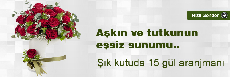beyaz kutuda güller